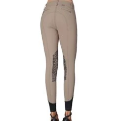 GhoDho Tinley Pro Meryl® Knee Patch Breech TAUPE -Riding Horse Apparel Shop Tinley Taupe Back 2541f360 c2a9 4bd3 89a6 ffe62624057b