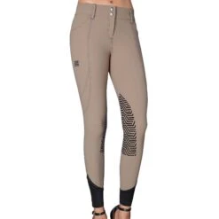 GhoDho Tinley Pro Meryl® Knee Patch Breech TAUPE -Riding Horse Apparel Shop Tinley Taupe Front cdf23333 62b7 4508 b3b4 825cec1b4db5