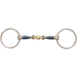 Training Snaffle Loose Ring Blue Alloy 12.5cm 5.0"