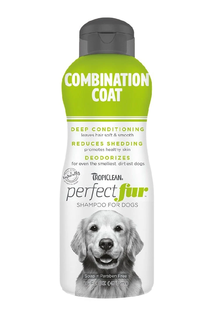 Tropiclean Perfect Fur Combination Coat Shampoo 473ml 3 Tropiclean Perfect Fur Combination Coat Shampoo 473ml