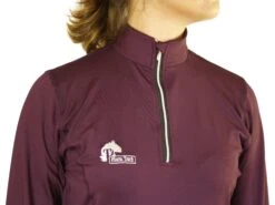 Long Sleeve Base Layer Tops In Wine - Final Run Outlast Sizes 13 Long Sleeve Base Layer Tops In Wine - Final Run Outlast Sizes -Riding Horse Apparel Shop Winebaselayerridingtopfrontzippedup 2fc34d2e d063 429a b1b1 992cddcd84d9