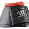 Black & Orange Woof Medium Bell Boot 2 Black & Orange Woof Medium Bell Boot -Riding Horse Apparel Shop Woof Overreach Pro Boots Black Orange Medium