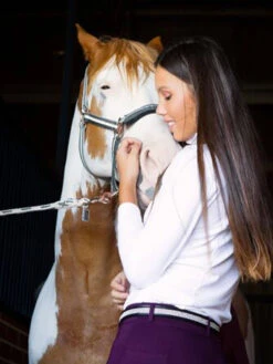 Ladies Cool Summer Riding Tops In White - Long Sleeve -Riding Horse Apparel Shop backviewofwhitelongsleeveridingtop 58350da8 e735 4dba 9702 1cac4c8244e7