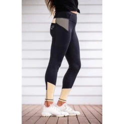 BARE Equestrian Lemon Performance Riding Tights 9 BARE Equestrian Lemon Performance Riding Tights -Riding Horse Apparel Shop bare equestrian performance riding tights lemon southern sport horses 3