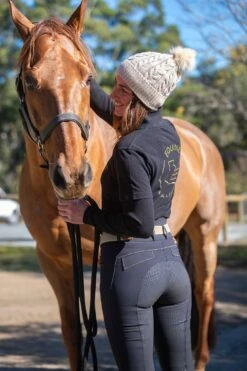 Navy Kate Breech By QJ Riding Wear -Riding Horse Apparel Shop blackkate
