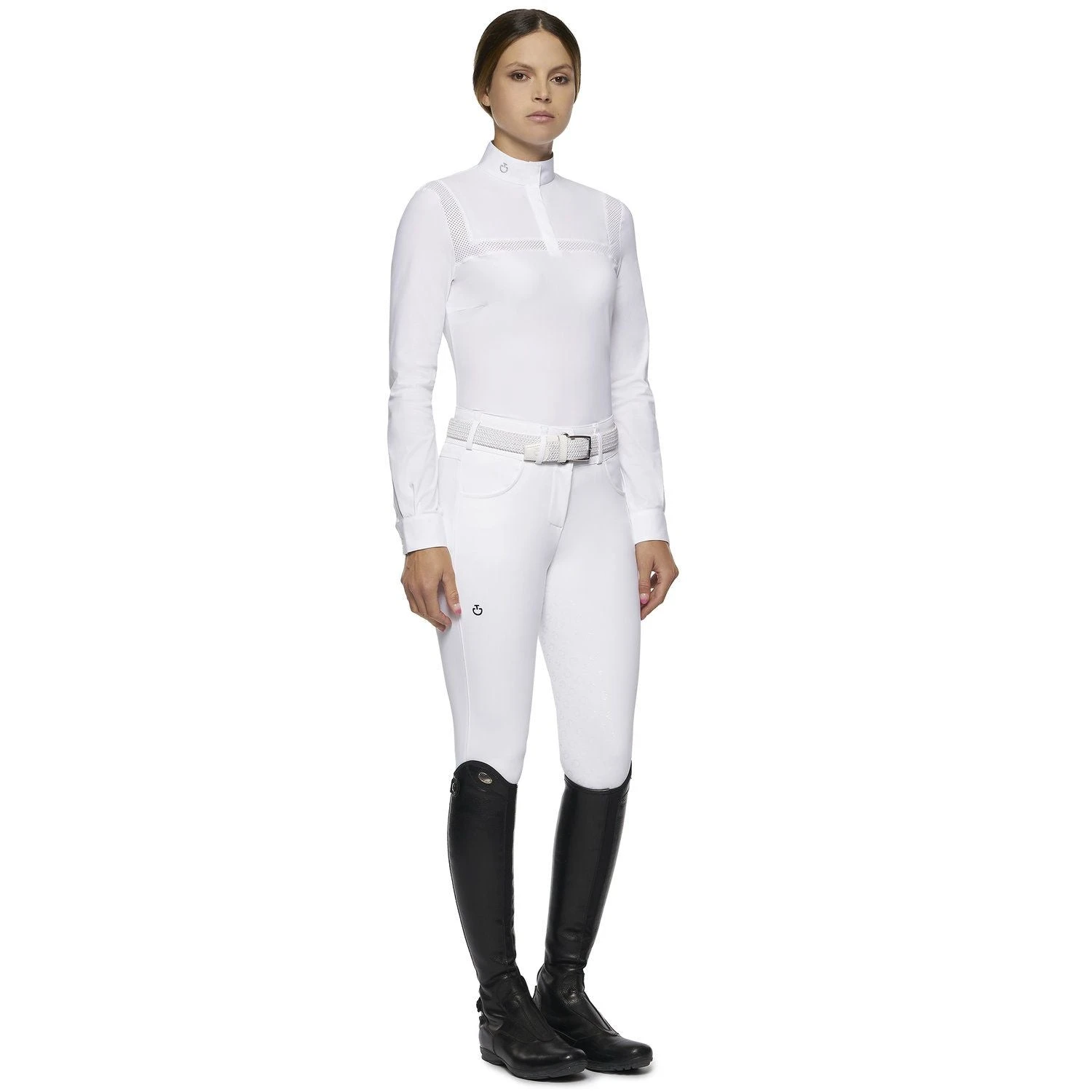 Cavalleria Toscana Competition Polo With Perforated Inserts 3 Cavalleria Toscana Competition Polo With Perforated Inserts