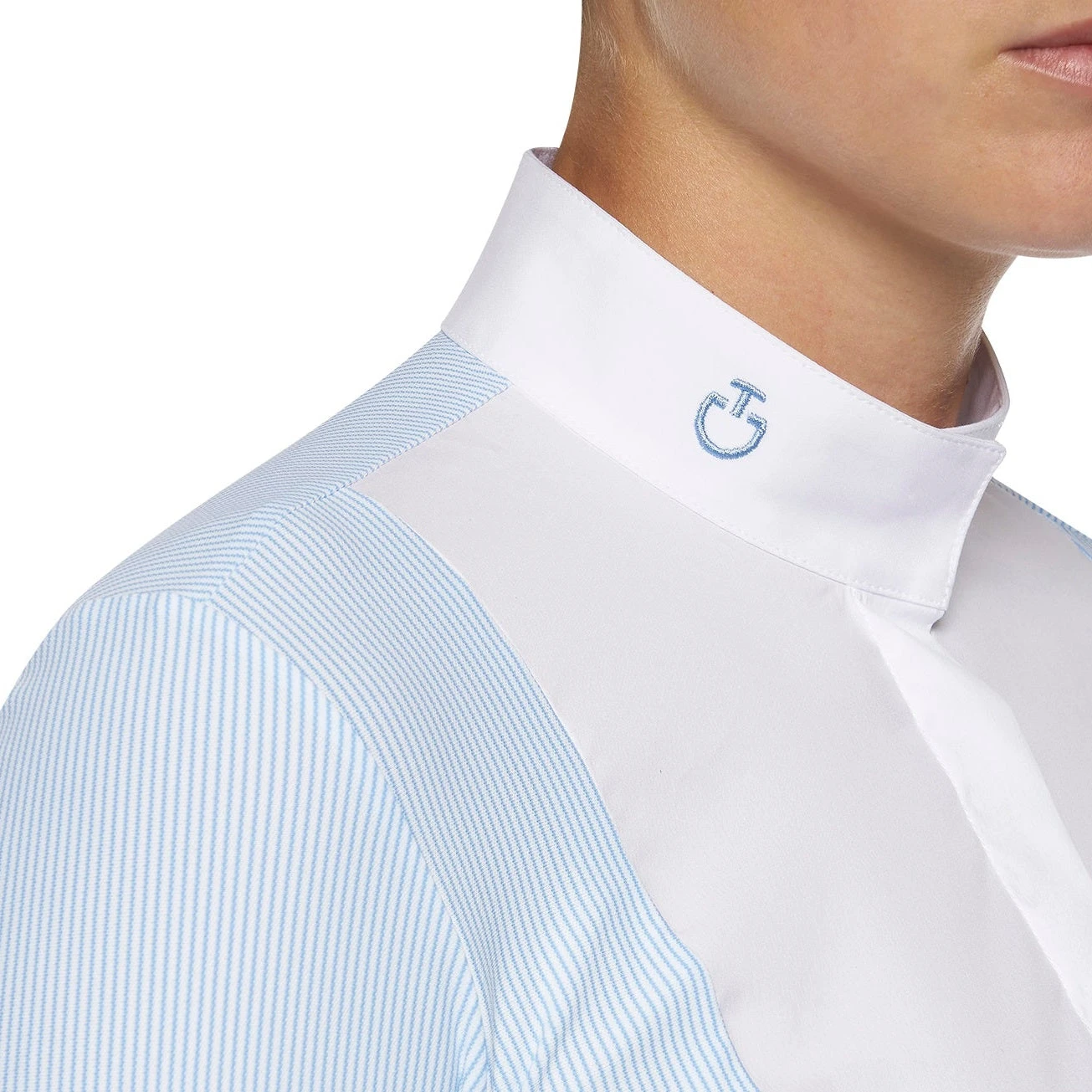 Cavalleria Toscana Competition Polo With Poplin Bib 4 Cavalleria Toscana Competition Polo With Poplin Bib - Image 2