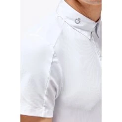 Cavalleria Toscana Men's Jersey Insert Competition Polo -Riding Horse Apparel Shop cavalleria toscana mens jersey insert competition polo trailrace equestrian outfitters 3