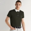 Cavalleria Toscana Men's Piquet Piping Comp Polo -Riding Horse Apparel Shop cavalleria toscana mens piquet piping comp polo trailrace equestrian outfitters