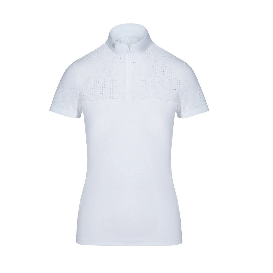 Cavalleria Toscana Square Perforated Zip Polo 4 Cavalleria Toscana Square Perforated Zip Polo - Image 2