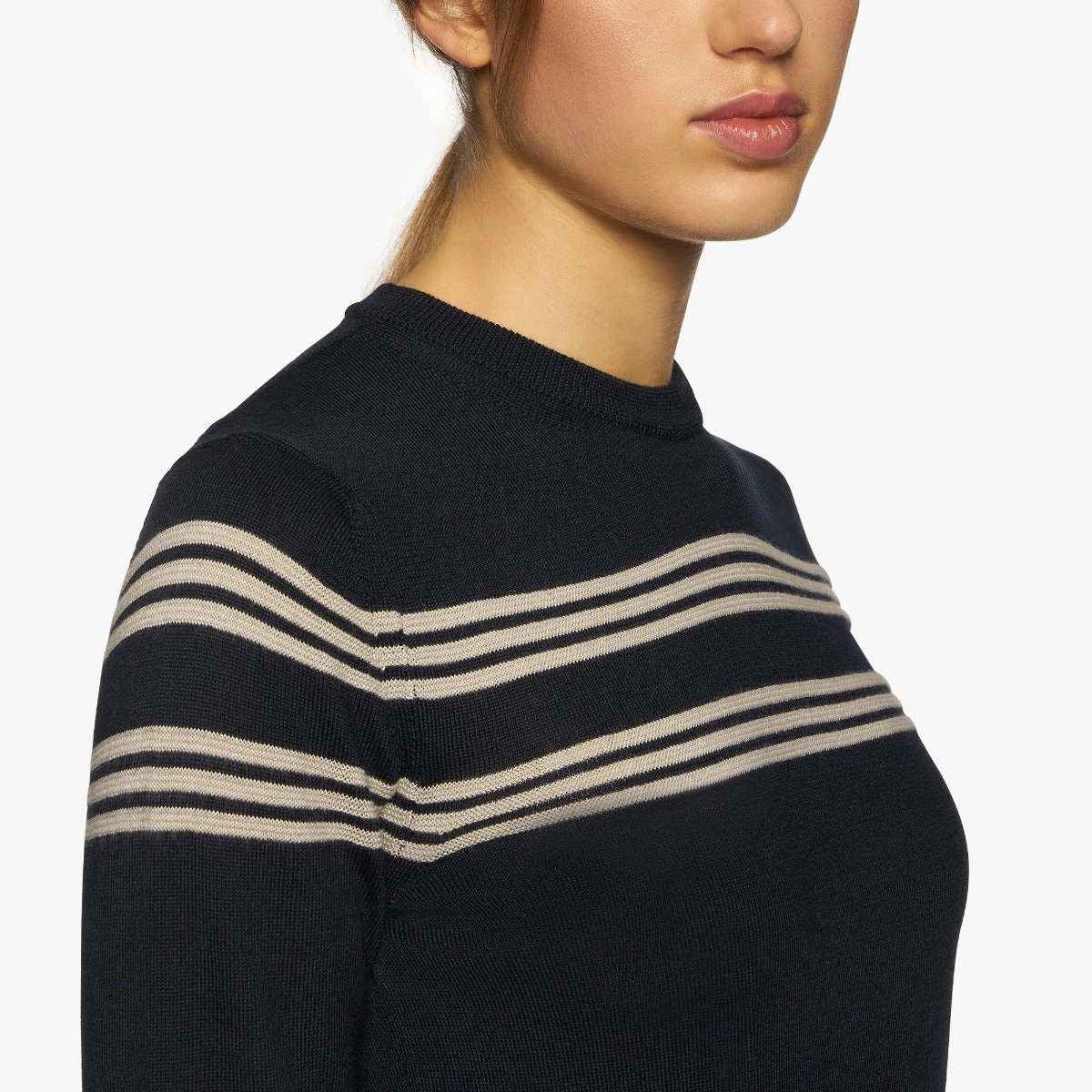 Cavalleria Toscana Striped Merino Crew Knit 7 Cavalleria Toscana Striped Merino Crew Knit - Image 5