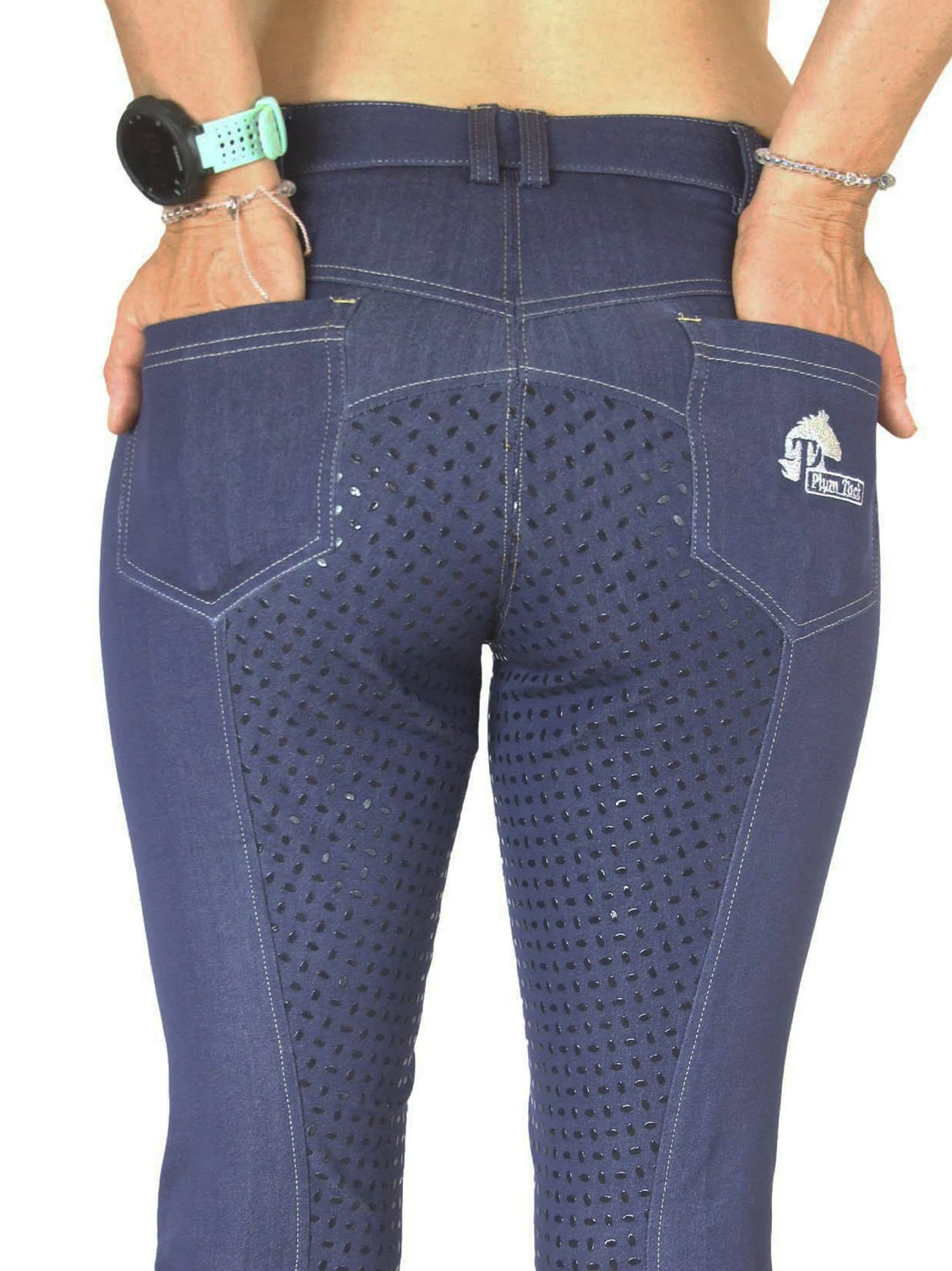 Denim Jodhpurs With Silicone Seat Classic Jeans Pockets 9 Denim Jodhpurs With Silicone Seat Classic Jeans Pockets - Image 7