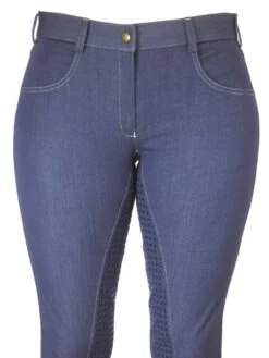 Denim Jodhpurs With Silicone Seat Classic Jeans Pockets 21 Denim Jodhpurs With Silicone Seat Classic Jeans Pockets -Riding Horse Apparel Shop denim jodhpurs front dde896d5 06ff 4369 b6bf 53371e22219e