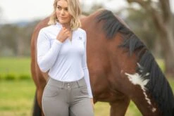 Long Sleeve Show Shirt By QJ Riding Wear -Riding Horse Apparel Shop elle
