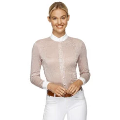 Emcee Anna Long Sleeve Show Shirt -Riding Horse Apparel Shop emcee anna long sleeve show shirt southern sport horses 3