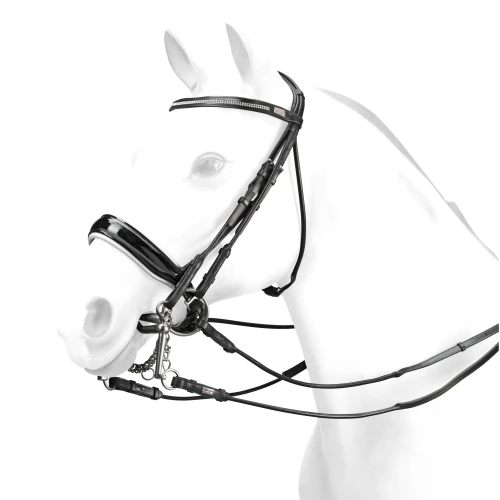 Equipe Weymouth Dressage Bridle With Swarovski Browband 3 Equipe Weymouth Dressage Bridle With Swarovski Browband