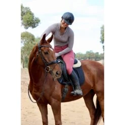 Grey Saddle Co Signature Base Layer -Riding Horse Apparel Shop grey saddle co signature base layer vivarchie equestrian 3