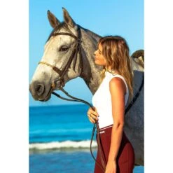 HLH Equestrian Apparel X It's Peach Sleeveless Show Shirt -Riding Horse Apparel Shop hlh equestrian apparel x its peach sleeveless show shirt southern sport horses 7
