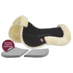LeMieux Pro-Sorb Lambskin 2 Pocket Half Pad -Riding Horse Apparel Shop lemieux pro sorb lambskin 2 pocket half pad southern sport horses 3