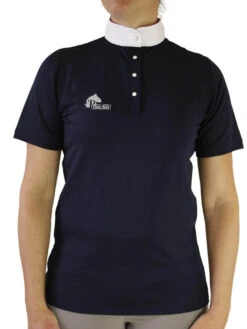 Ladies Cool Show Shirt - Navy & White -Riding Horse Apparel Shop lightweightsummershowtop 1d2396bf b3e0 4a6c b84f 07355d3c4c19