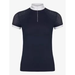 LeMieux Olivia Short Sleeve Show Shirt -Riding Horse Apparel Shop lm oliviashowshirt shortsleeve navy1 rt e249e4d9 9d42 4313 b44e bad874bf9249