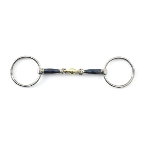 Premier Equine Sweet Iron Loose Ring Snaffle With Brass Alloy Lozenge 3 Premier Equine Sweet Iron Loose Ring Snaffle With Brass Alloy Lozenge