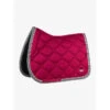 PSOS Jump Saddle Pad Scarlet - "Standing Ovations" 1 PSOS Jump Saddle Pad Scarlet - "Standing Ovations" -Riding Horse Apparel Shop psos jump saddle pad scarlet standing ovations vivarchie equestrian