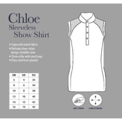 Sleeveless Show Shirt - LeMieux Chloe 11 Sleeveless Show Shirt - LeMieux Chloe -Riding Horse Apparel Shop sleeveless show shirt lemieux chloe southern sport horses 5