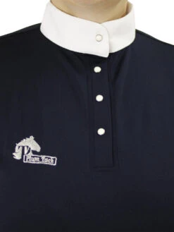 Ladies Cool Show Shirt - Navy & White -Riding Horse Apparel Shop summershowshirtshowingcollarandbuttons d7da58ce 5132 4303 a5e8 8c24b2966cbc
