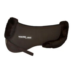 Sheepskin Trimmed Trifecta Cotton Half Pad -Riding Horse Apparel Shop thinline trifecta cotton half pad with sheepskin trim saddle cloths 5 746c905f 8bf7 4158 9147 03961e294959